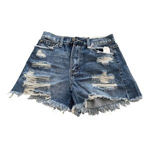 nwt PREMIUM PETRA153  denim jean SHORTS distressed. 3/25